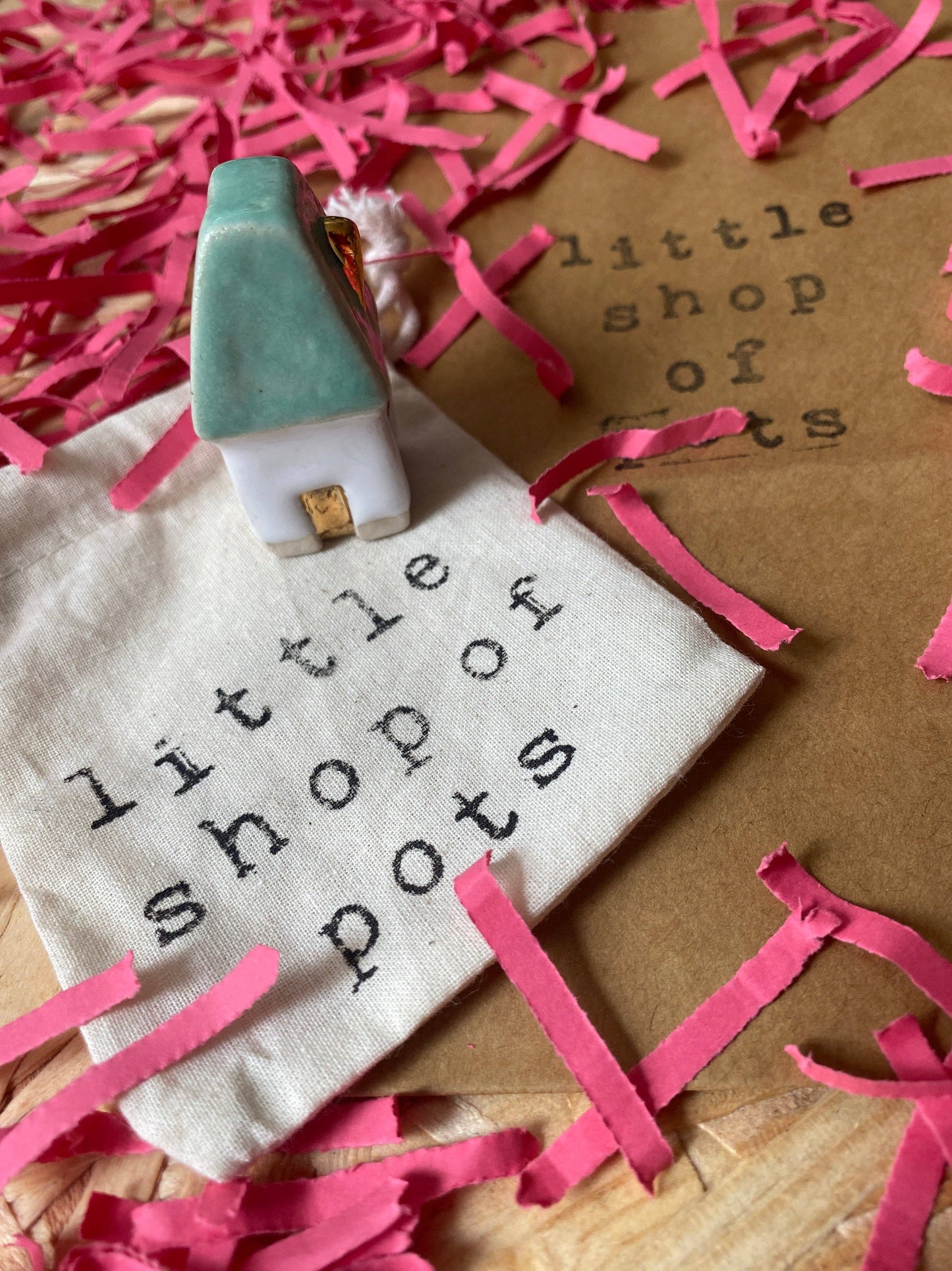 Little Shop of Pots - Mini house (turquoise)