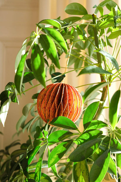 East End Press - UK/EU: Orange Honeycomb Ornament