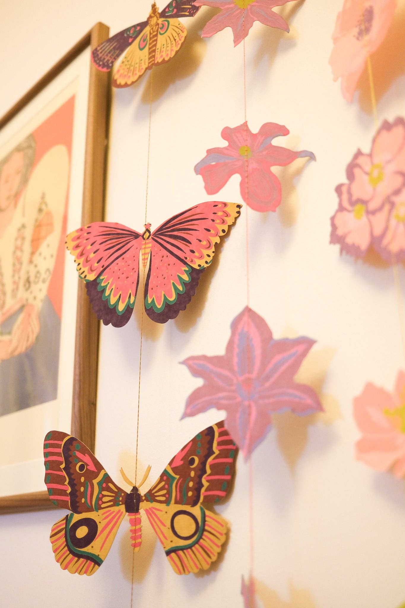Butterfly Vertical Wall Hanging - by East End Press
