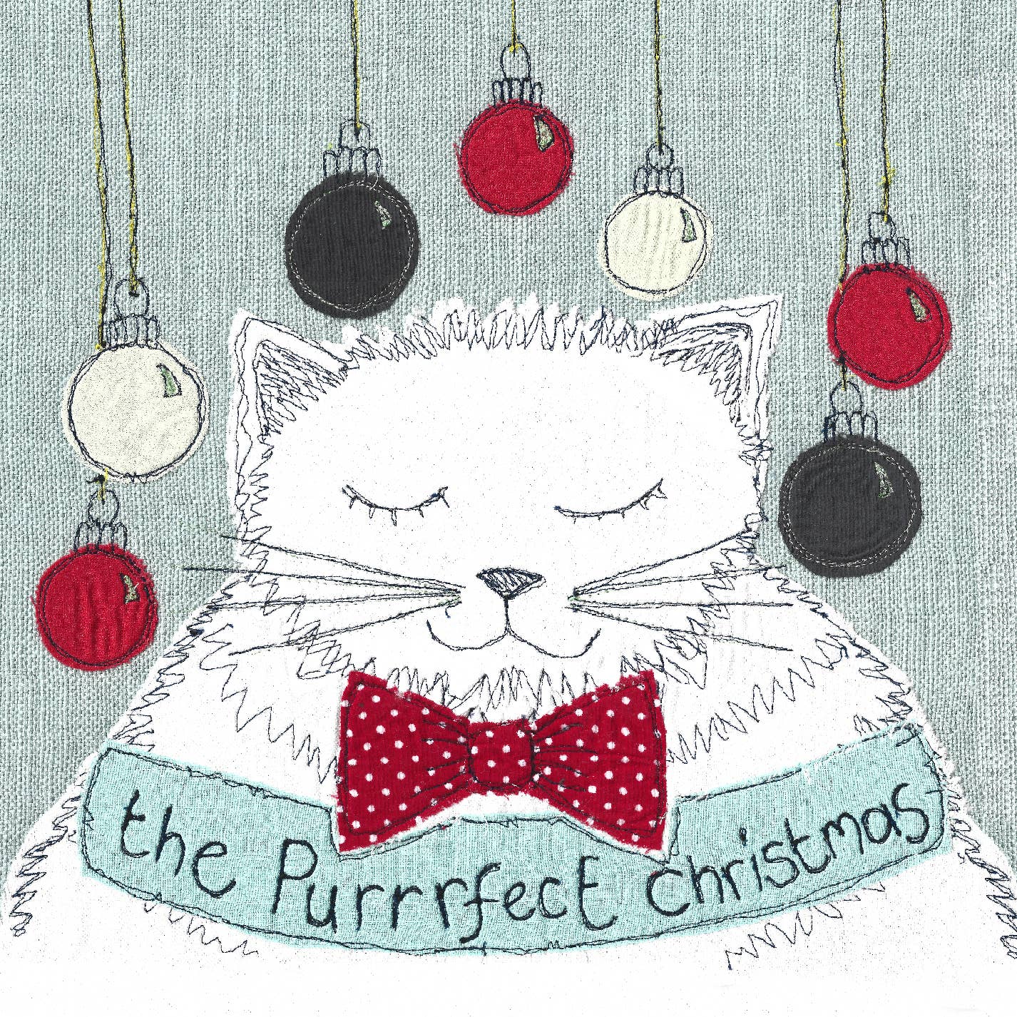 Christmas cards - Purrrrfect Christmas - Pack of 5 - by Poppy Treffry
