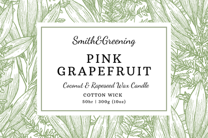 Pink Grapefruit Aromatherapy Candle: Small - by Smith & Greening