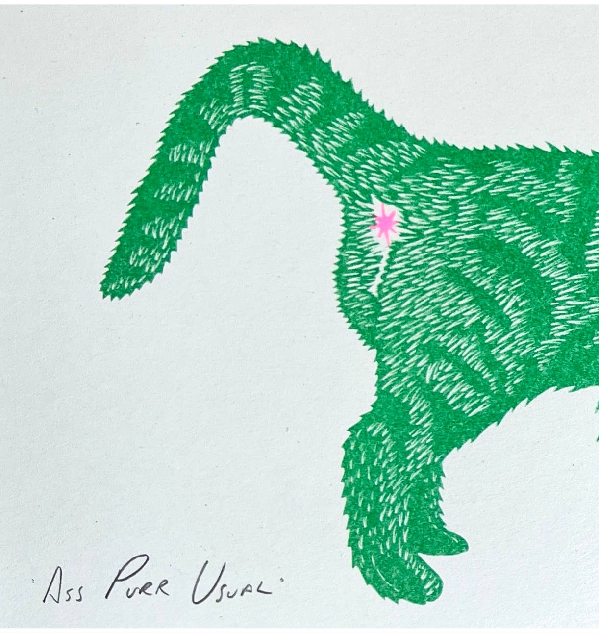 Ass Purr Usual - Print - by Strangford