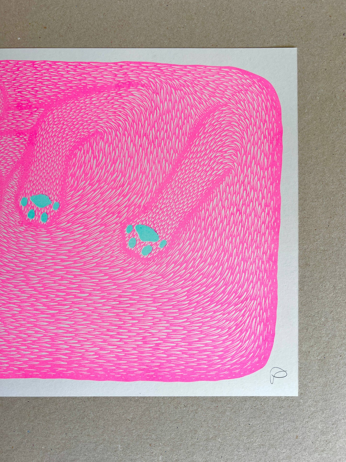 I’m Just A Paw Boy From A Paw Family Riso Print - by Strangford