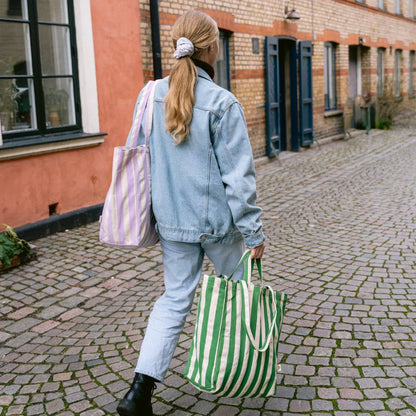 Organic Cotton Tote - Stripes - by OMOM