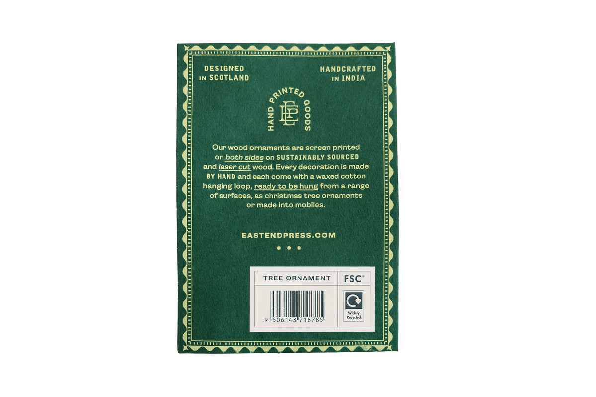 East End Press - UK/EU: Tree Wooden Ornament