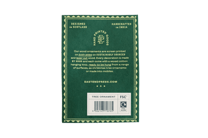 East End Press - UK/EU: Tree Wooden Ornament