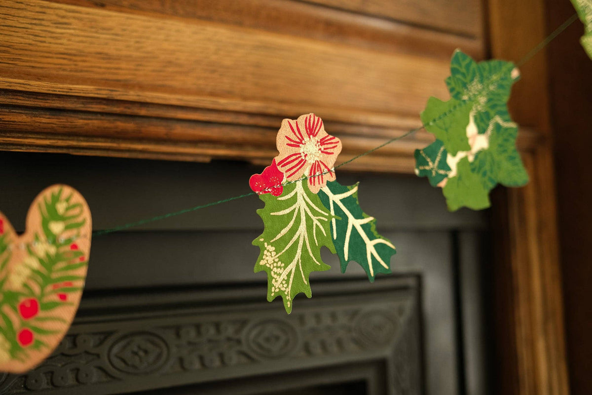 East End Press - UK/EU: Holly and Ivy Sewn Garland