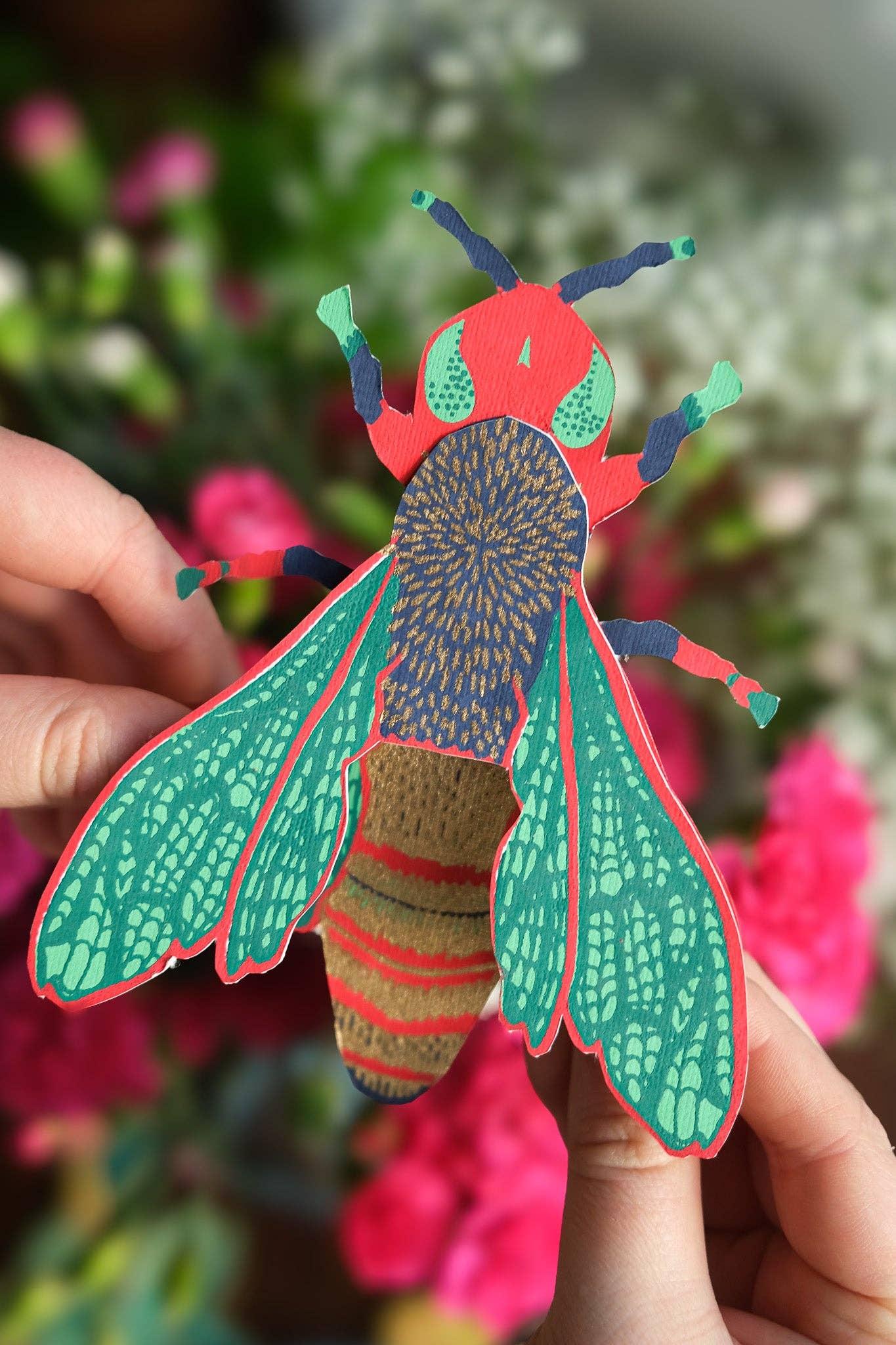 Wasp Greeting Card - by East End Press