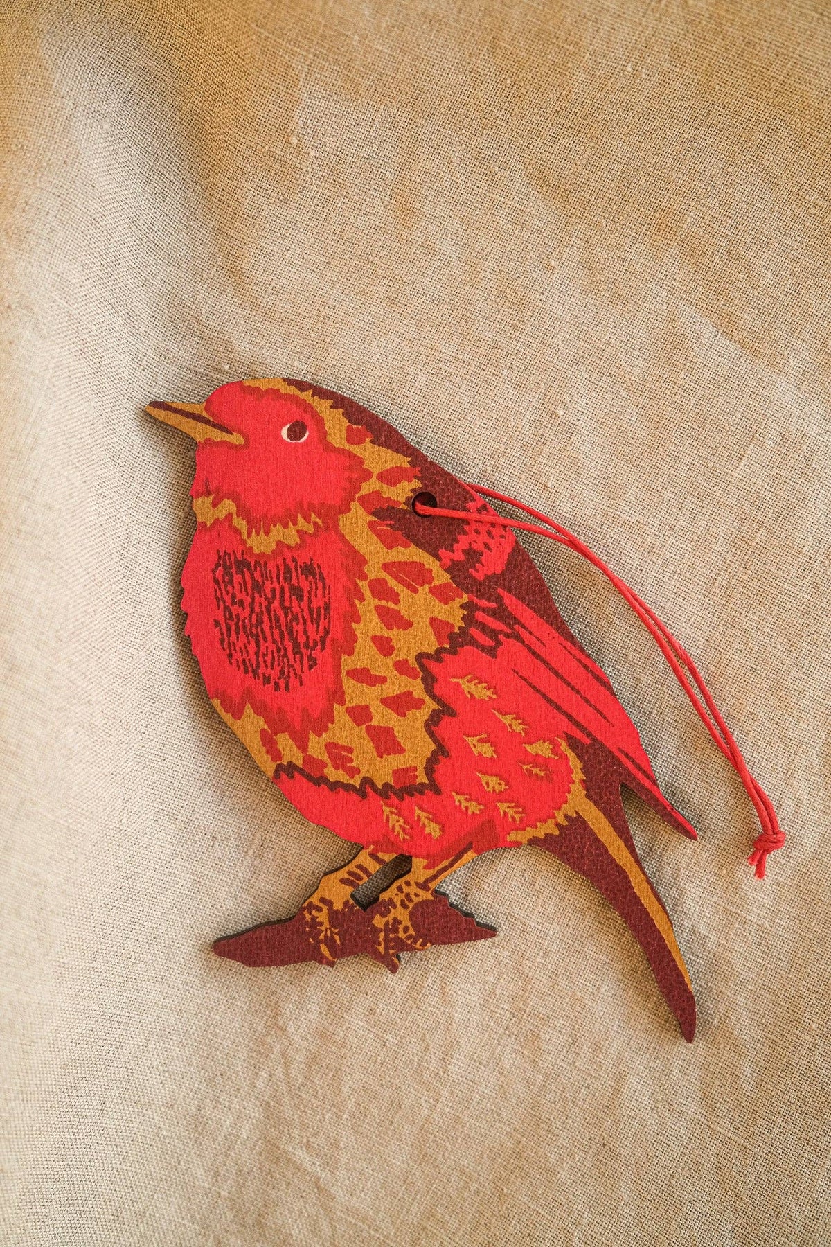 East End Press - UK/EU: Robin Wooden Ornament
