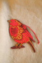 East End Press - UK/EU: Robin Wooden Ornament
